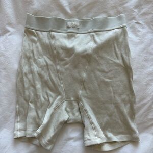 SKIMS Ribbed Boxer Briefs - Light Cream